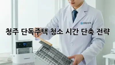 청주 단독주택 청소 시간 단축 전략